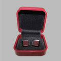 MAroon Metal Square Cufflinks (A-3559)