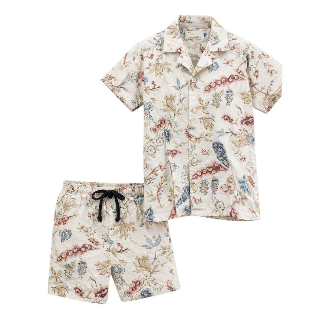 Boys Lilan Half Sleeve Printed Track Suit (A-3538, A-3536)