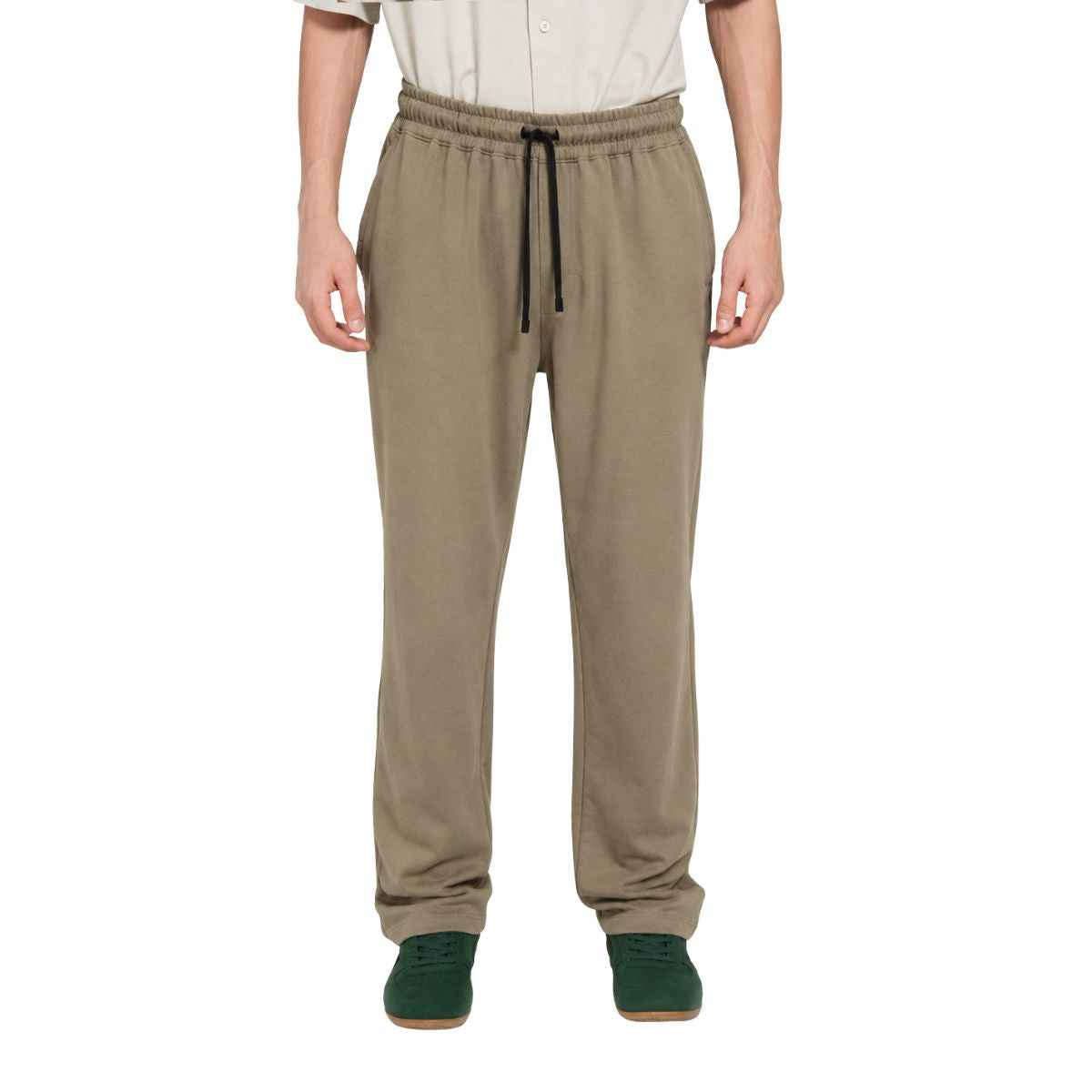 Skin Brown Color Self Texture Stretchable Trouser (A-4804)