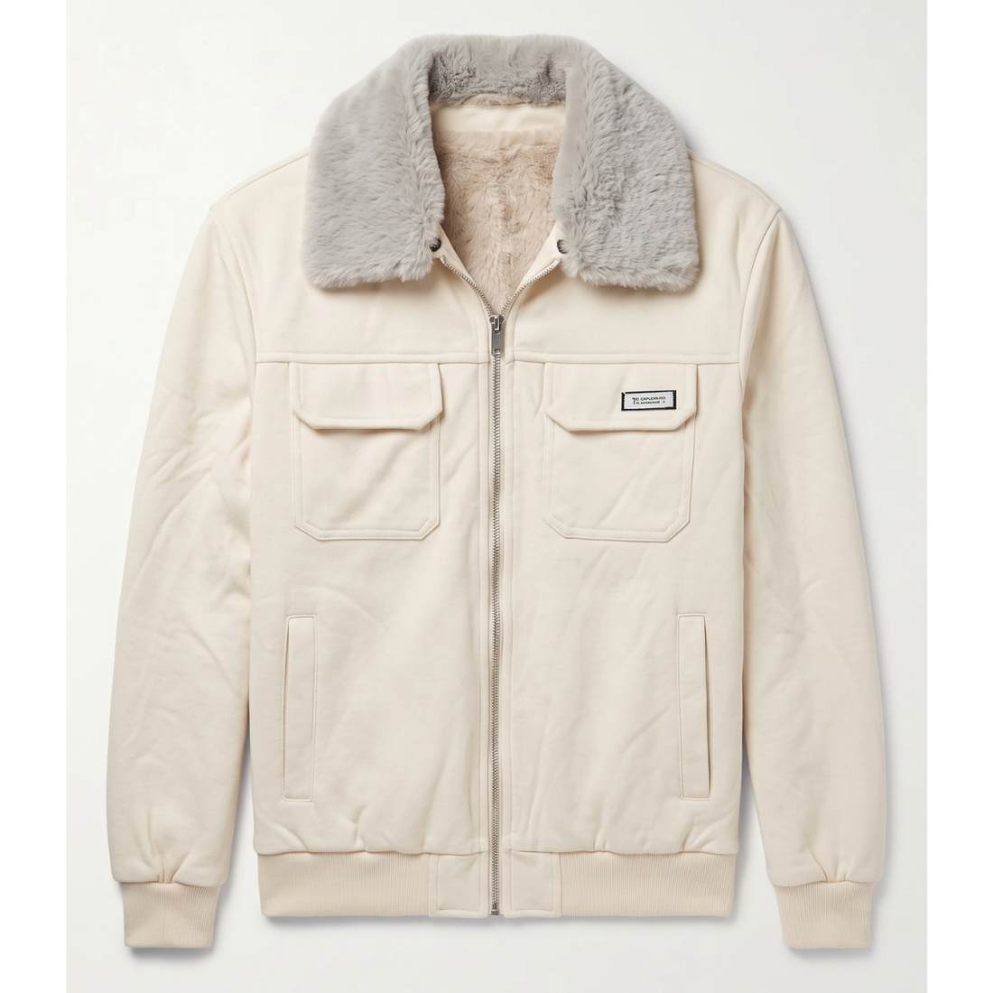 Off-White Suede Leather Jacket (A-5257)