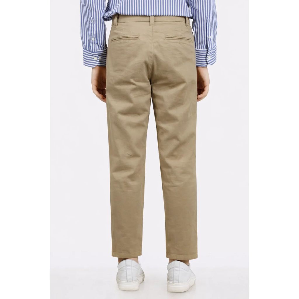 Khaki Color Men Cotton Chinos (A-3445)