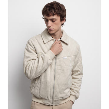 Off-White Suede Leather Jacket (A-5256)