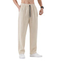 Cream Color Self Texture Stretchable Trouser (A-4804)