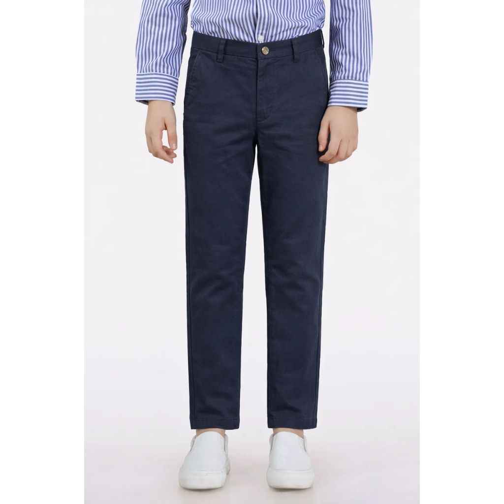 Navy Blue Color Cotton Chino Pant (A-3446)