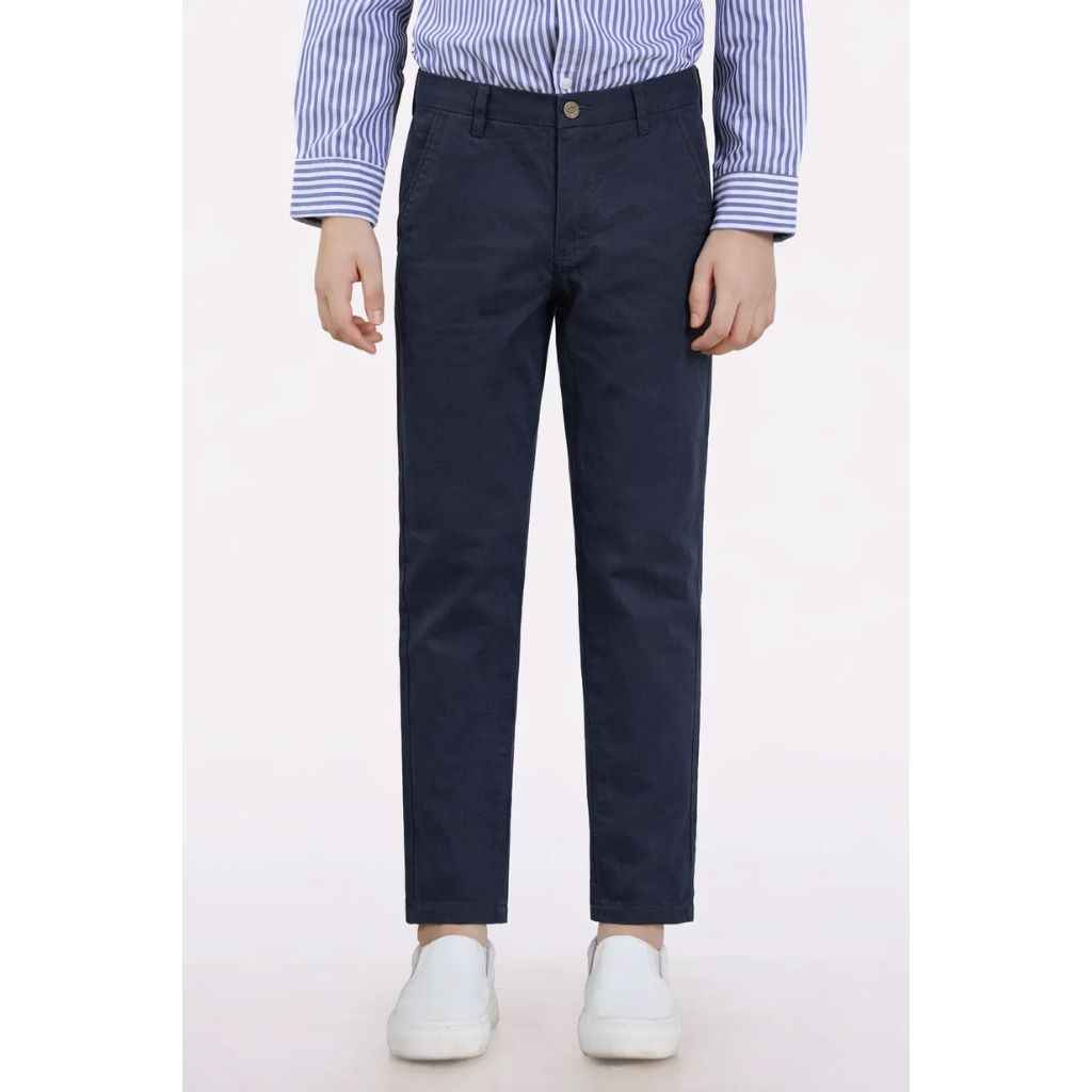 Navy Blue Color Cotton Chino Pant (A-3446)
