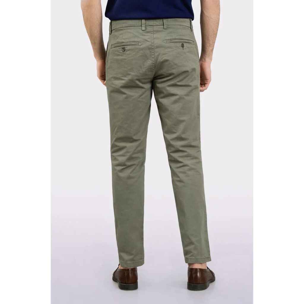 Bottle Green Men Cotton Chino Pant (A-3986)