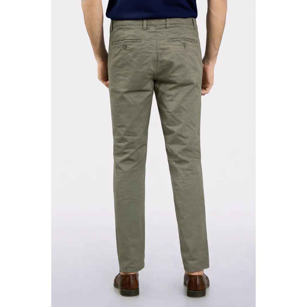 Bottle Green Men Cotton Chino Pant (A-3986)