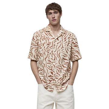 Cuban  Collar Printed Shirt (A-3623)