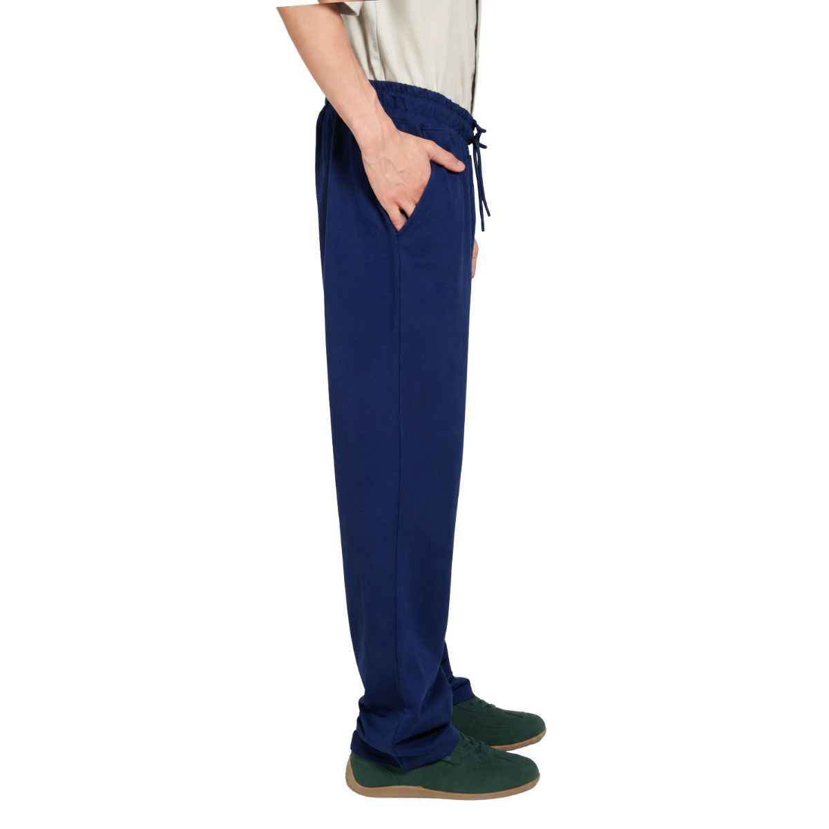 Navy Blue Stretchable Jersey Comfortable Trousers (A-4802)