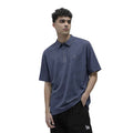 Grey Dry Fit Mens Self Texture Polo (A-3115)