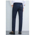 Navy Blue Straight Fit Cotton Chino Pant (A-3805)
