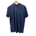 Navy Blue Imported Lacra Jacquard Polo (A-3120)