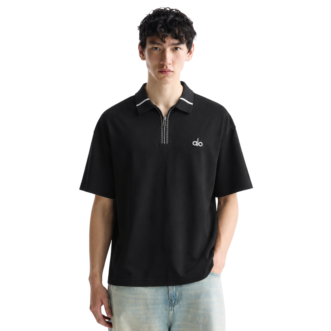 Black Imported Half Zipper (A-4955)