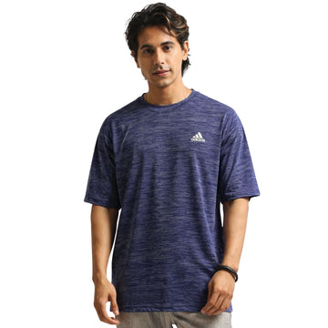 Ink Blue Shaded Dry Fit T-Shirt (A-4524)
