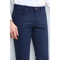Navy Blue Straight Fit Cotton Chino Pant (A-3805)