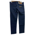 Navy Blue Straight Fit Cotton Chino Pant (A-3805)