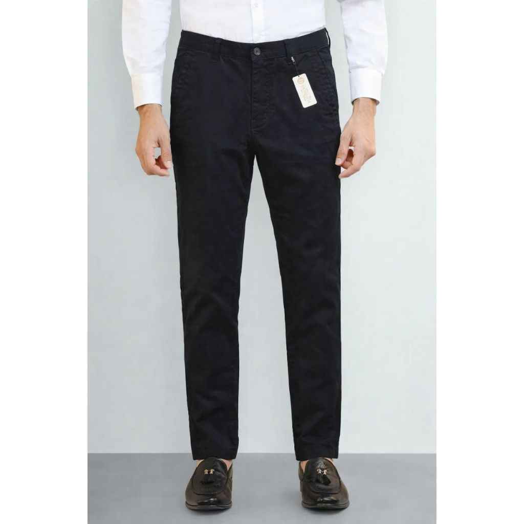 Black Mens Cotton Chino Pant (A-3985)