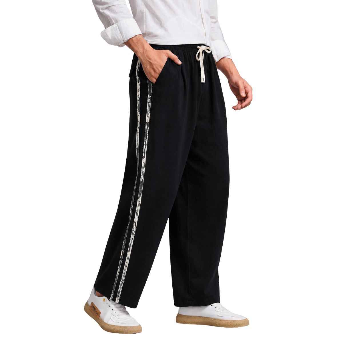 LD Black Vintage Stripe Trouser (A-4142)
