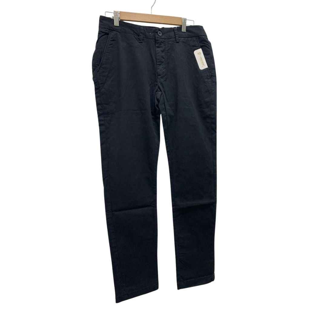 Black Mens Cotton Chino Pant (A-3985)