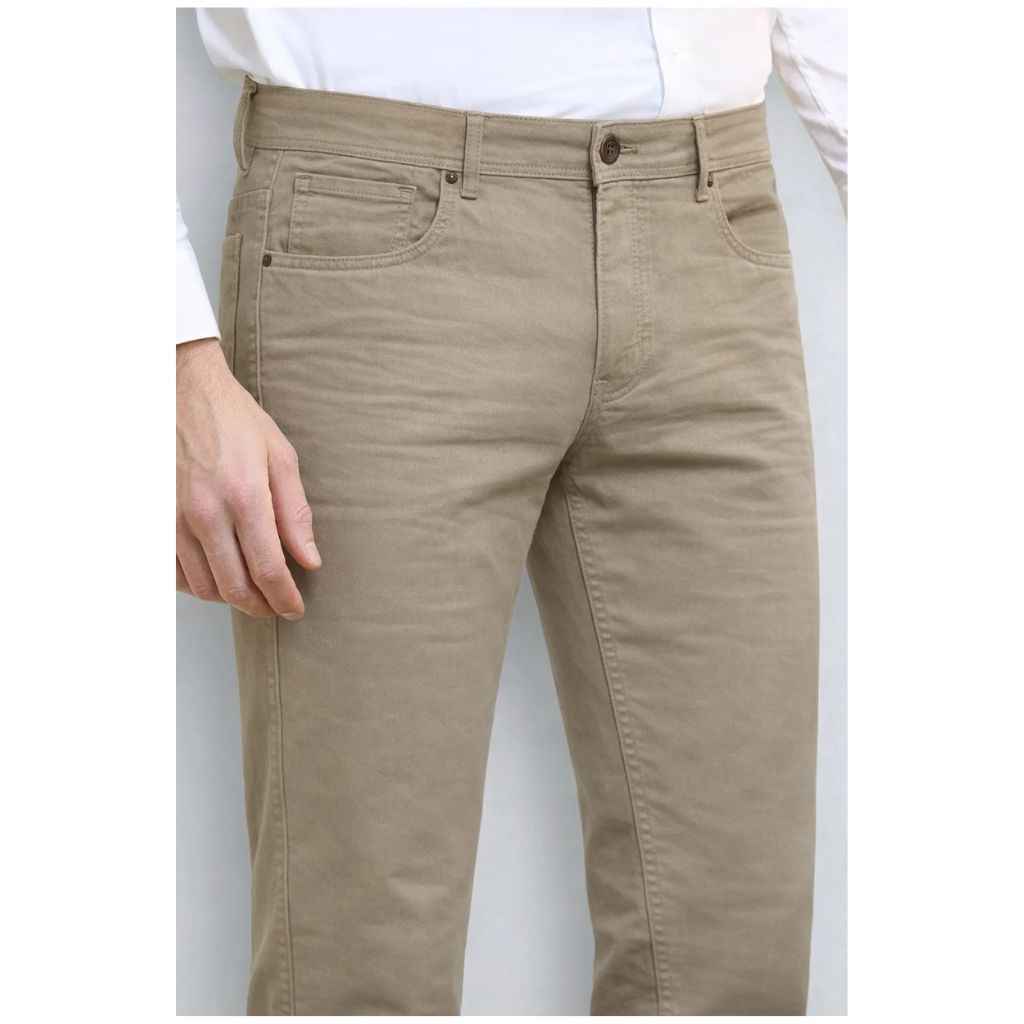 Camel Color Straight Fit Mens Cotton Chino Pant (A-3805)