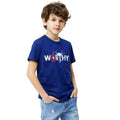 Blue Printed Boys Tee (A-1601)