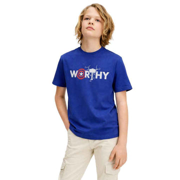 Blue Printed Boys Tee (A-1601)