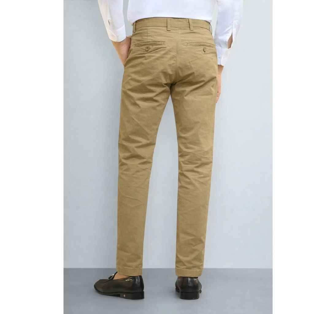 Beige Color Mens Cotton Chino Pant (A-3987)