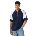 Navy Blue & White Color Combination Polos (A-4586)