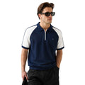 Navy Blue & White Color Combination Polos (A-4586)