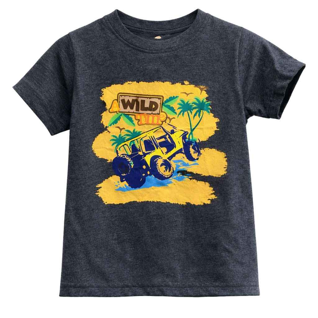 Car Printed Grey Tee (A-1590)