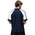 Navy Blue & White Color Combination Polos (A-4586)