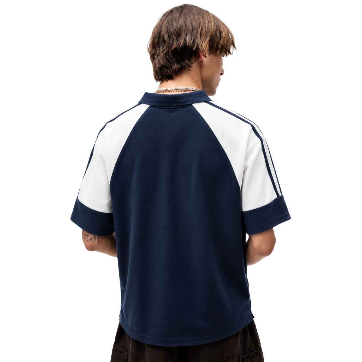 Navy Blue & White Color Combination Polos (A-4586)