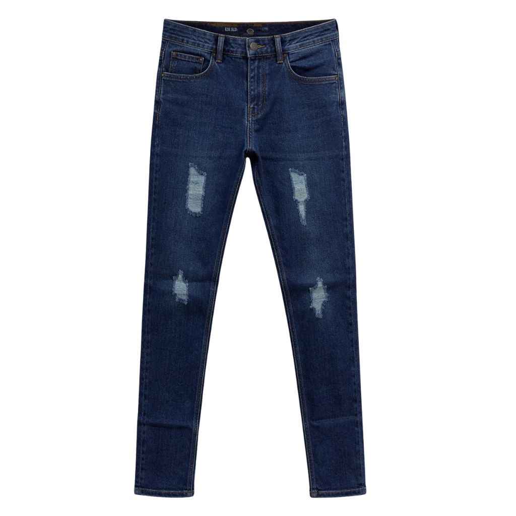 Mens Slim Fit Damaged Style Denim Jeans (A-3982)