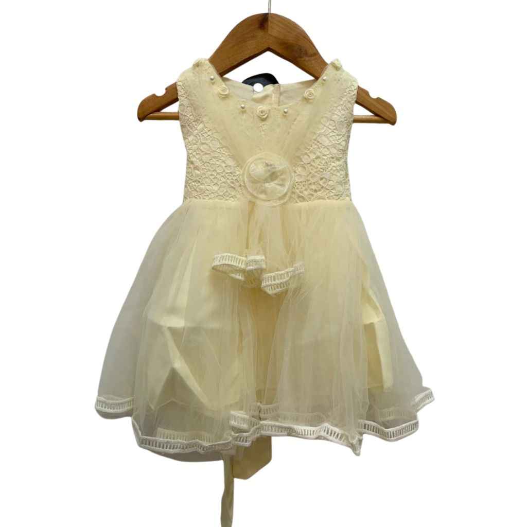 Light Lemon Color Girls Frock (A-3178)