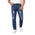 Mens Slim Fit Damaged Style Denim Jeans (A-3982)