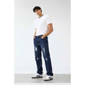 Mens Slim Fit Damaged Style Denim Jeans (A-3982)