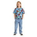 Sky Blue Spider Man Printed Tee (A-1385)