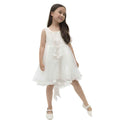 White Girls Floral Frock (A-3178)