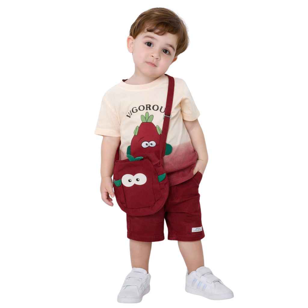 Blood Red Boys Printed Track Suit (A-4064)