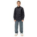 Charcoal Black Boys Casual Shirt (A-945)