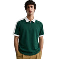 Green & White Color Combination Premium Polos (A-4585)