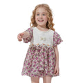 Girl Purple Floral Frock (A-3187)