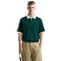 Green & White Color Combination Premium Polos (A-4585)