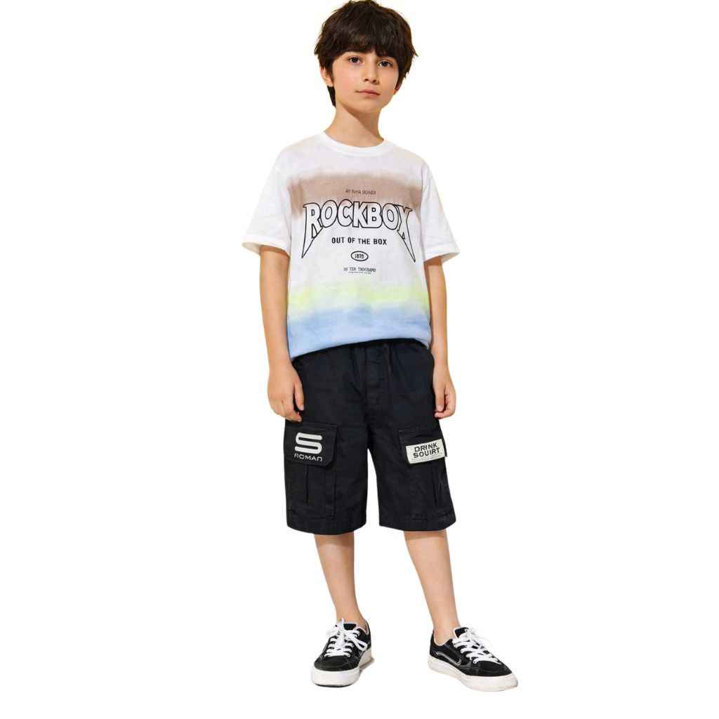 Boys multi Shaded Printed Track Suit (A-4082)