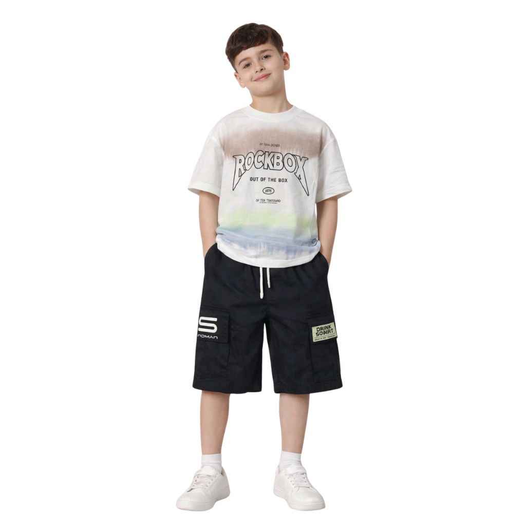 Boys multi Shaded Printed Track Suit (A-4082)