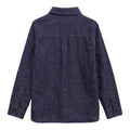 Navy Blue Self Texture Cotton Casual Shirt (A-1819)
