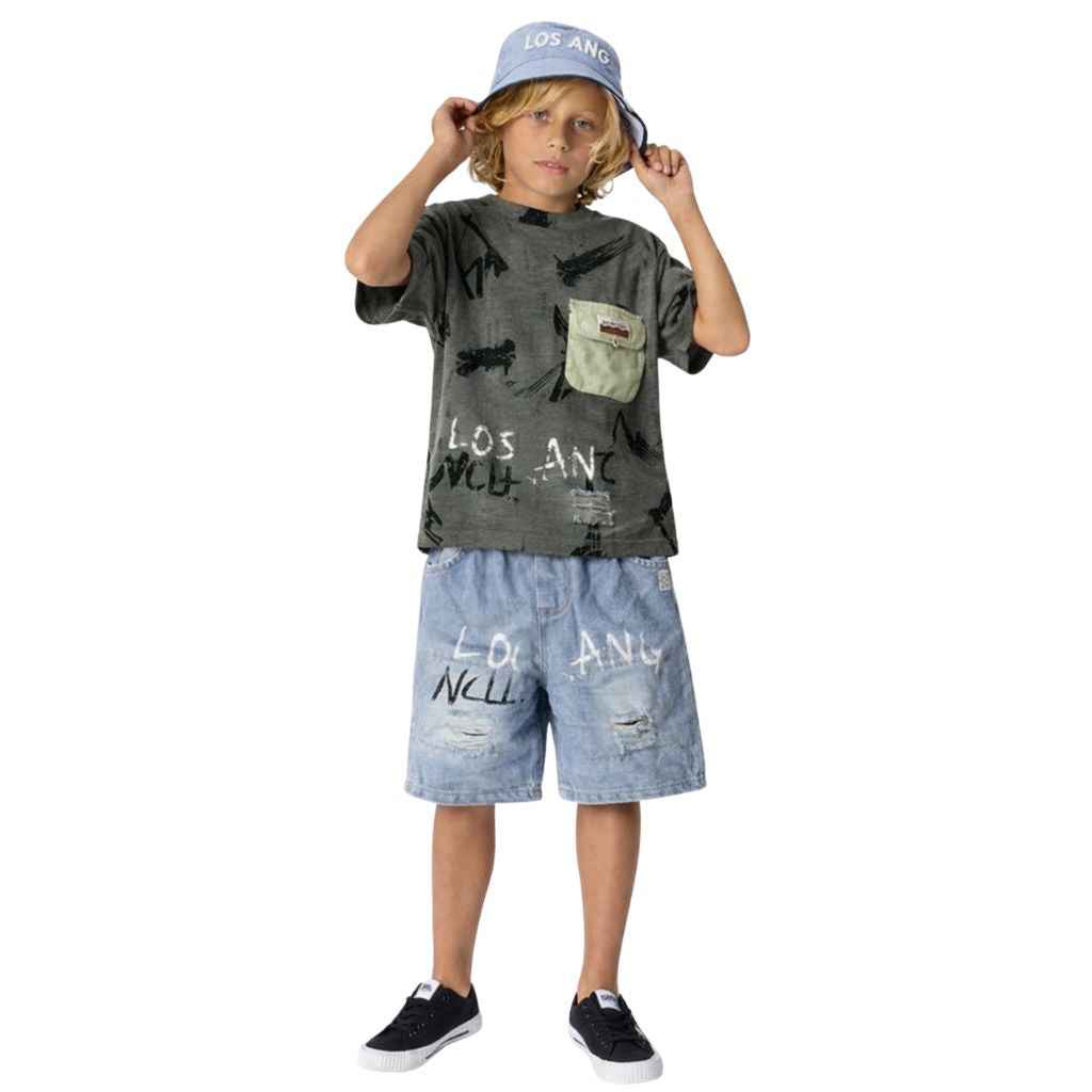 Boys Short & T-Shirt Track Suit (A-4071)