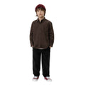 Dark Brown Boys Casual Shirt (A-1087)