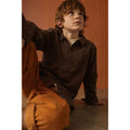 Dark Brown Boys Casual Shirt (A-1087)