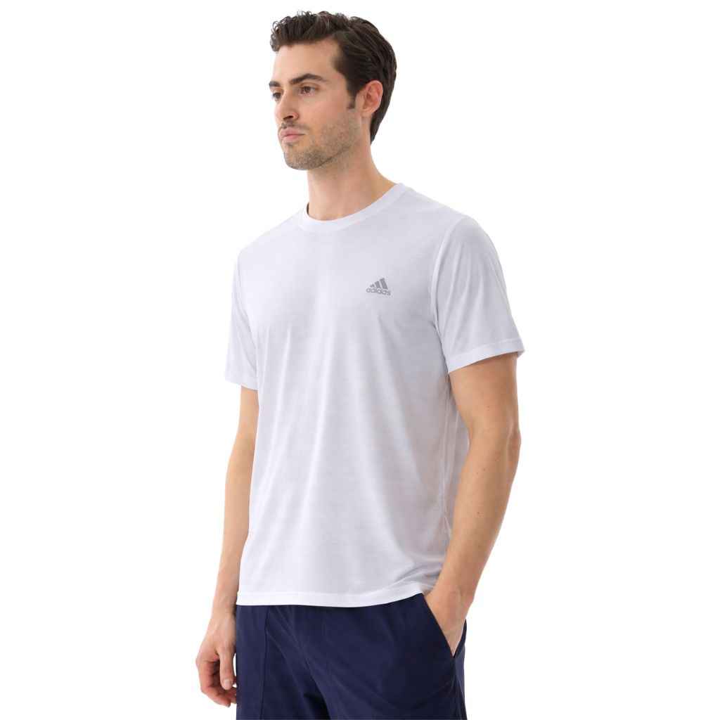 White Self Lining Dry Fit Active Wear T-shirt (A-3298)